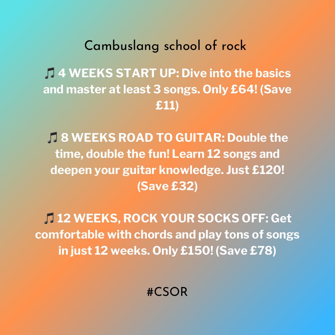 schoolofrock131's tweet photo. Guitar lessons in Glasgow ( Cambuslang ) 

Are you any of the following 

Retired ✅

At university/ college ✅

Have a day off mid week ✅

Are available between 12-3pm ✅

A taxi driver ✅
A mum/dad looking for something to do when the little one is at nursery/school ✅ https://t.co/aZWq6keziy