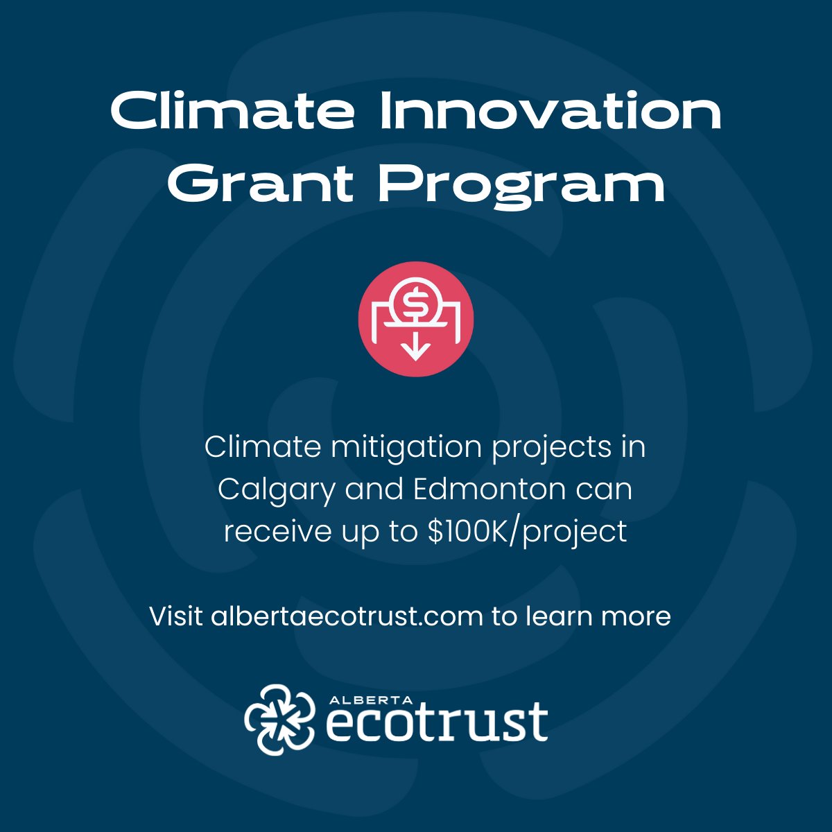 Our 2024 Climate Innovation Grant Program will support projects that: ➡️align with the cities of Calgary and Edmonton's climate plan ➡️articulate a pathway to scale up the initiative ➡️align with one of our focus areas Apply now 👉️ bit.ly/3Om0aAL
