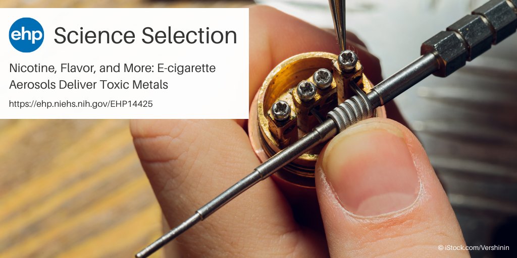 NEW: In laboratory experiments, Aherrera et al. found e-cigarettes generated aerosols containing toxic metals including nickel, lead, arsenic, and more. None of the devices tested delivered completely metal-free aerosol. Read our summary ➡️ ow.ly/hWK250QAhq5