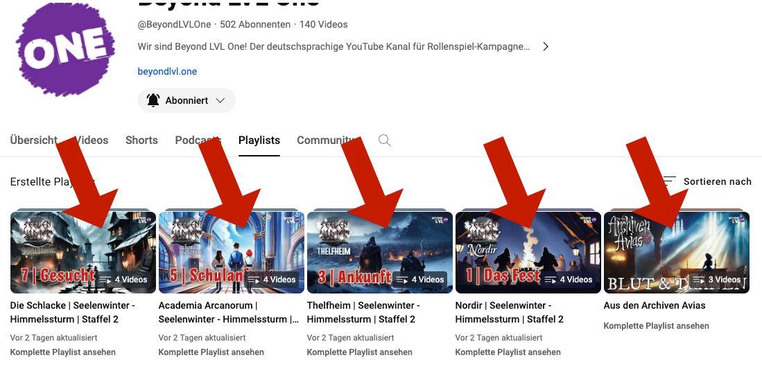 beyondlvlone's tweet photo. ☝️ ☝️☝️NEU!!☝️☝️☝️
Schaut Euch die einzelnen Storystränge Nordir / Academia / Schlacke / Thelfheim jetzt hintereinander an!
Mit unseren eigens angelegten Playlists!!
Gleich auschecken: https://t.co/a1HU1r725o
#beyondlvlone #seelenwinterhimmelssturm #penandpaper https://t.co/yF2wWvPfVM