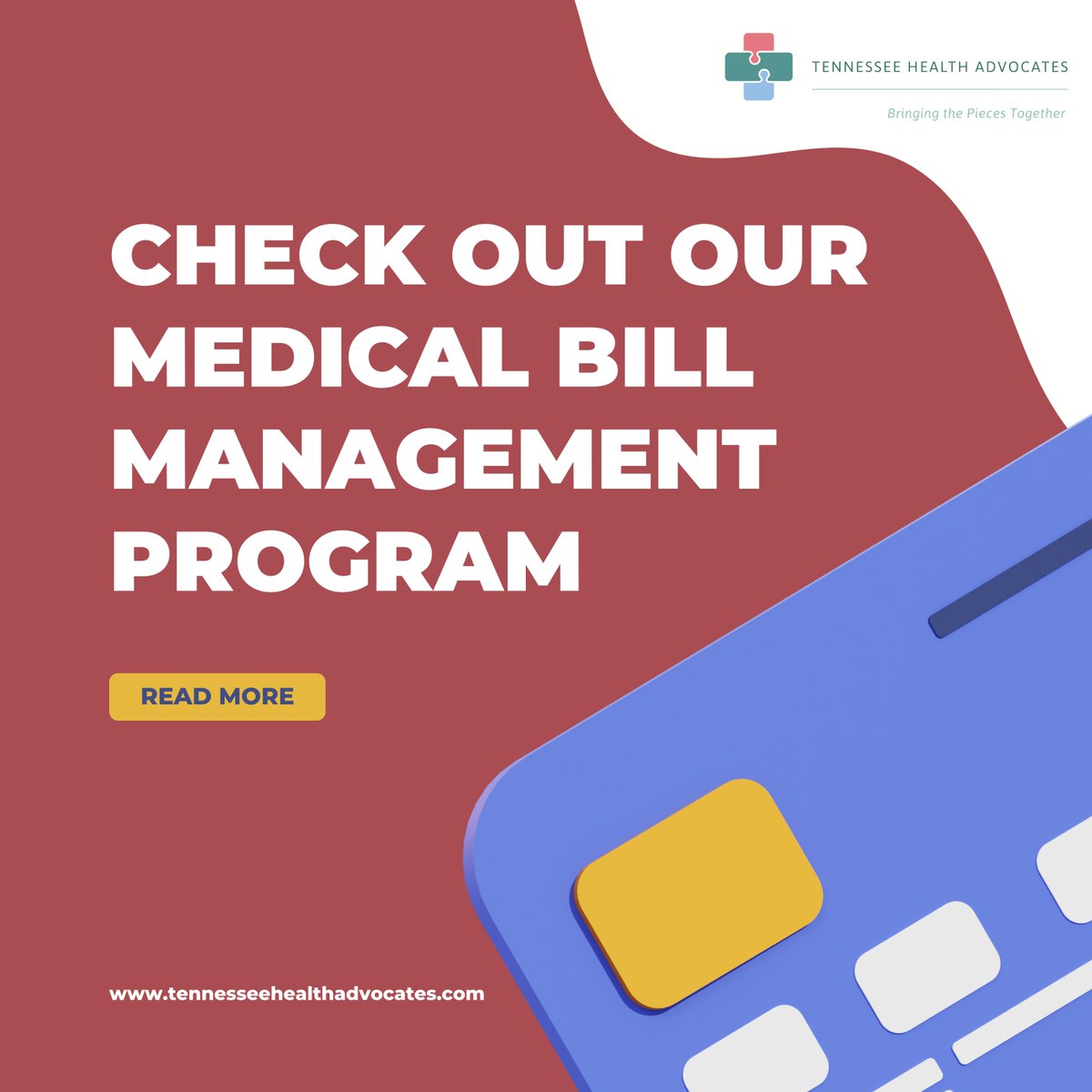 The Medical Bill Management Program takes care of all the details, so you don't have to worry about medical expenses. #tennesseehealthadvocates #medicalbills #healthinsurance #reviewyourbills #understandyourbills #reviewyourmedicalbills #peaceofmind #billingerrors #savetime