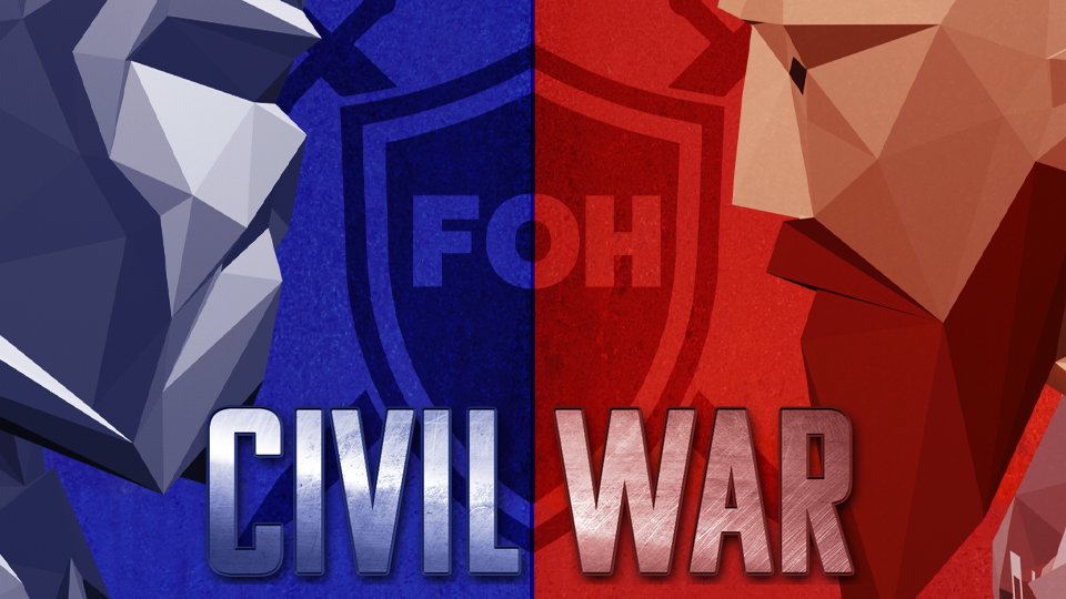 FOHClan's tweet photo. 📢 Get ready for our annual massive team's competition, Civil War is back!

🪖 Team Sir Daven vs Team Rolleston.
🗓️ Signups opening February 14 @ 3 PM ET. 

ℹ️ Head over to the official FOH Events discord for full event details. https://t.co/3Awd28W2Rt