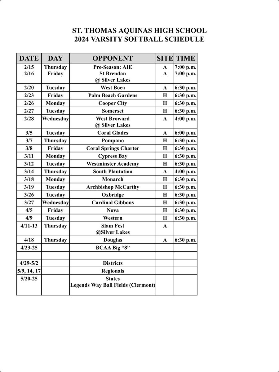 2024 schedule <a href="/SoFlaFastpitch/">South Fla Fastpitch Group</a>
