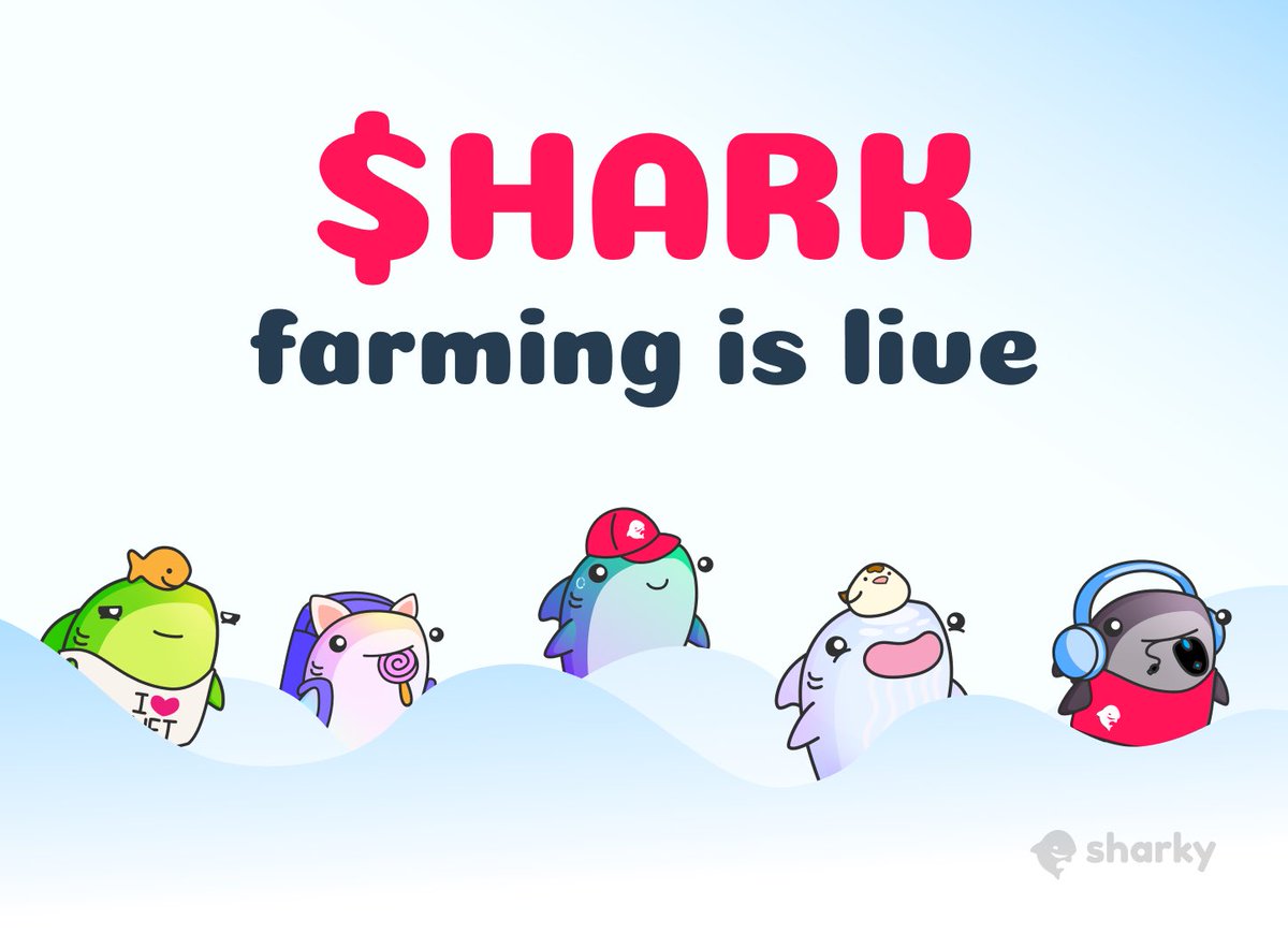 Sharky 🦈 NFT-backed loans (@sharkyfi) on Twitter photo 3, 2, 1, GO 🏁
$HARK farming season 1 is officially live! 🎁
This season will have the hottest Sharky rewards until now! The fun is inevitable if you use <a href="/SharkyFi/">Sharky 🦈 NFT-backed loans</a> and hold sharx 🎮
Farming details can be found in thread 🧵 👇
P.S. @magiceden added +25% more Diamonds bonus 3, 2, 1, GO 🏁
$HARK farming season 1 is officially live! 🎁
This season will have the hottest Sharky rewards until now! The fun is inevitable if you use <a href="/SharkyFi/">Sharky 🦈 NFT-backed loans</a> and hold sharx 🎮
Farming details can be found in thread 🧵 👇
P.S. @magiceden added +25% more Diamonds bonus
