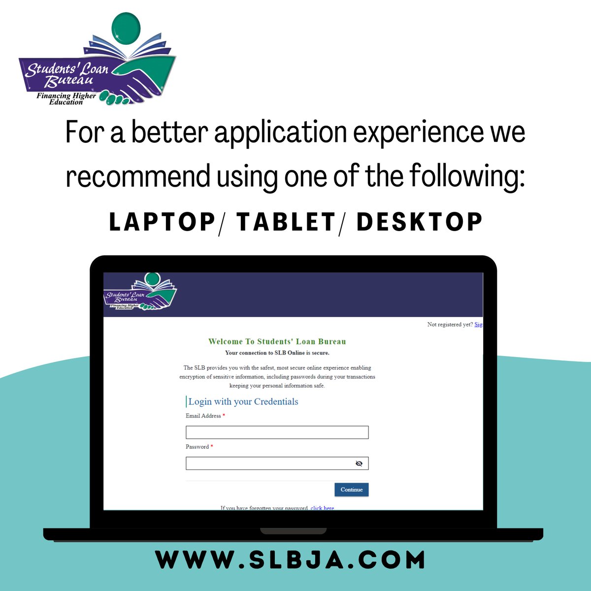 There is still time to complete and submit your student loan application for the academic year 2023-2024. Visit our website today at slbja.com to get started.