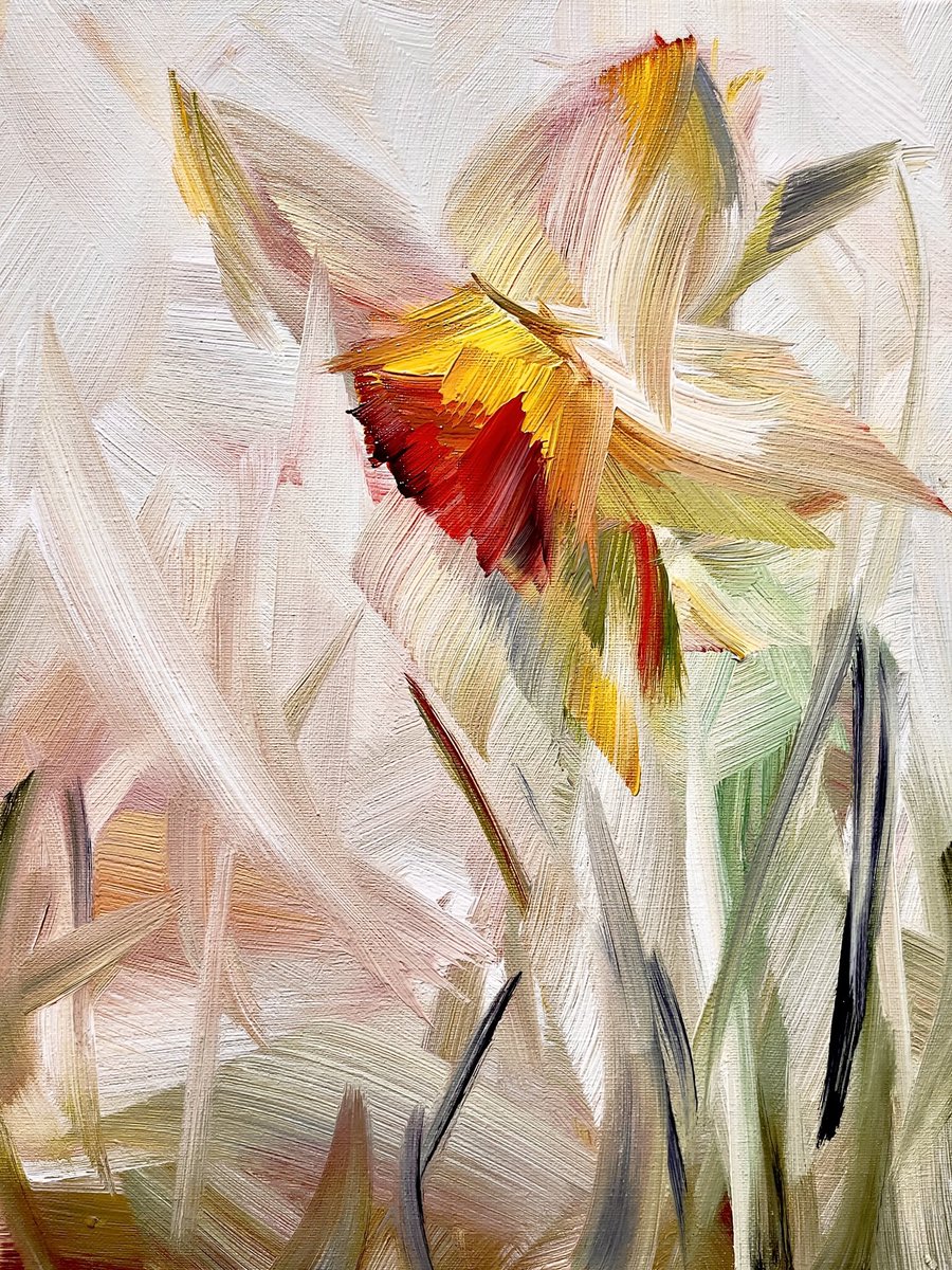 My art painting of daffodils 🌼