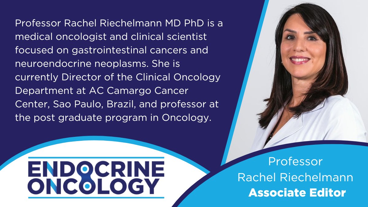 We are thrilled to welcome Professor Rachel Riechelmann to the Endocrine Oncology Editorial Board as an Associate Editor 🎊 Meet Professor Riechelmann and our full Editorial Board 👉 eo.bioscientifica.com/page/edboard