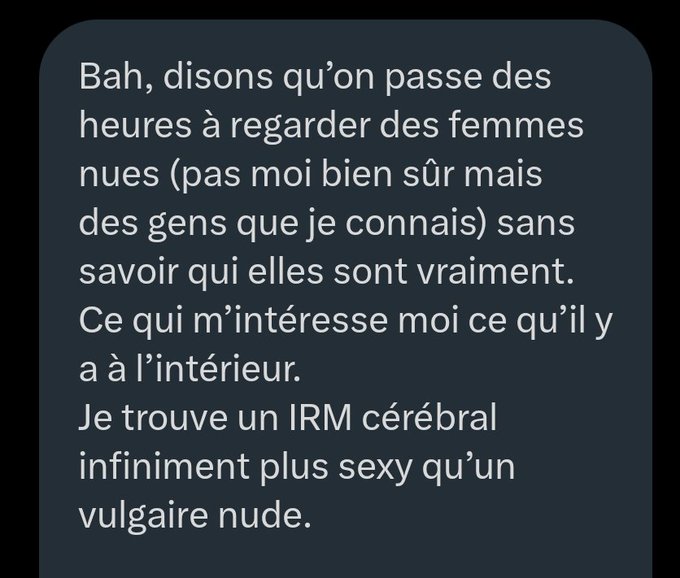 Imagine rentrer chez le boulanger en disant "moi ce qui m'int&eacute;resse c'est c'est votre personnalit&eacute;. Faisons
