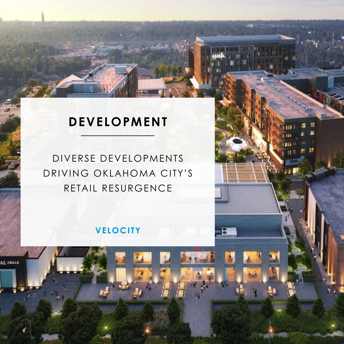 Experience the vibrant transformation of Oklahoma City! From the sleek OAK development near Penn Square to the visionary Boardwalk at Bricktown proposal, OKC's retail and entertainment scene is reaching new heights. Discover the development resurgence: bit.ly/42B5o1F