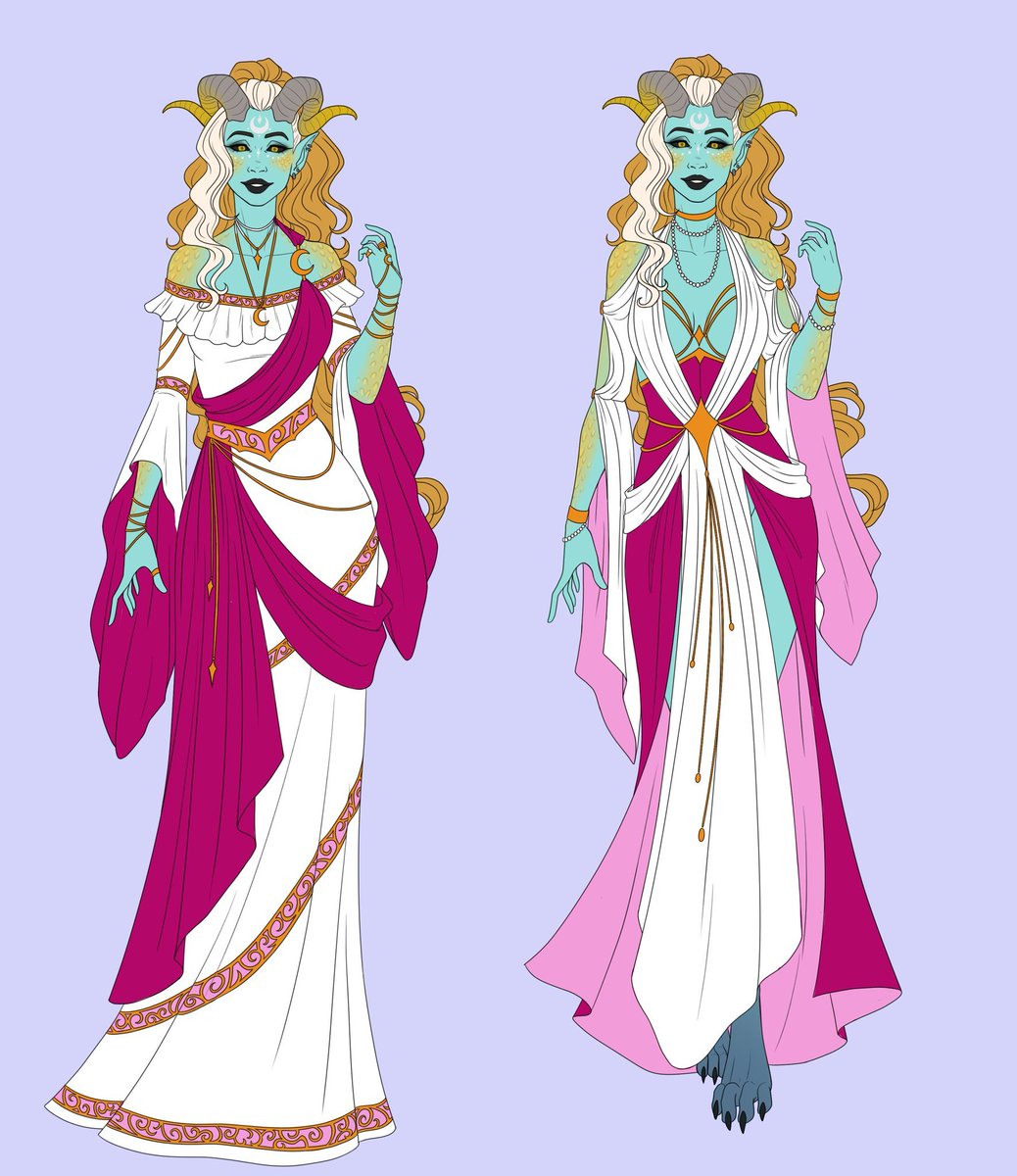 protesting_lady's tweet photo. @Nekrokat Not sure if the undercut on the blue haired Tiefling counts as "extra" but here are some I have! https://t.co/AjCV2dsInQ
