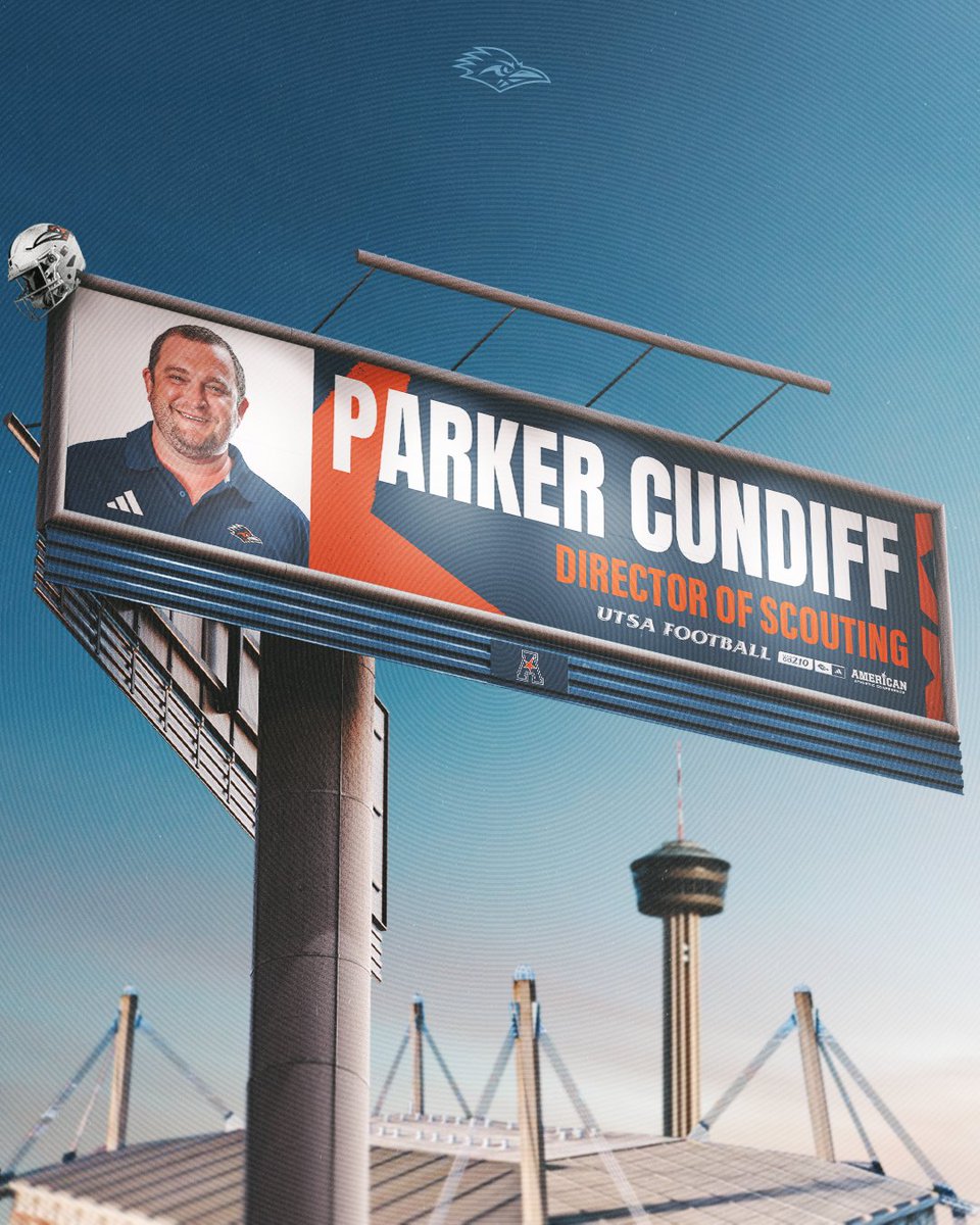 Help us welcome former UTSA football student-athlete Parker Cundiff as our Director of Scouting!

📰 bit.ly/3w6Bs0X

#210TriangleOfToughness
#LetsGo210 | #BirdsUp 🤙
