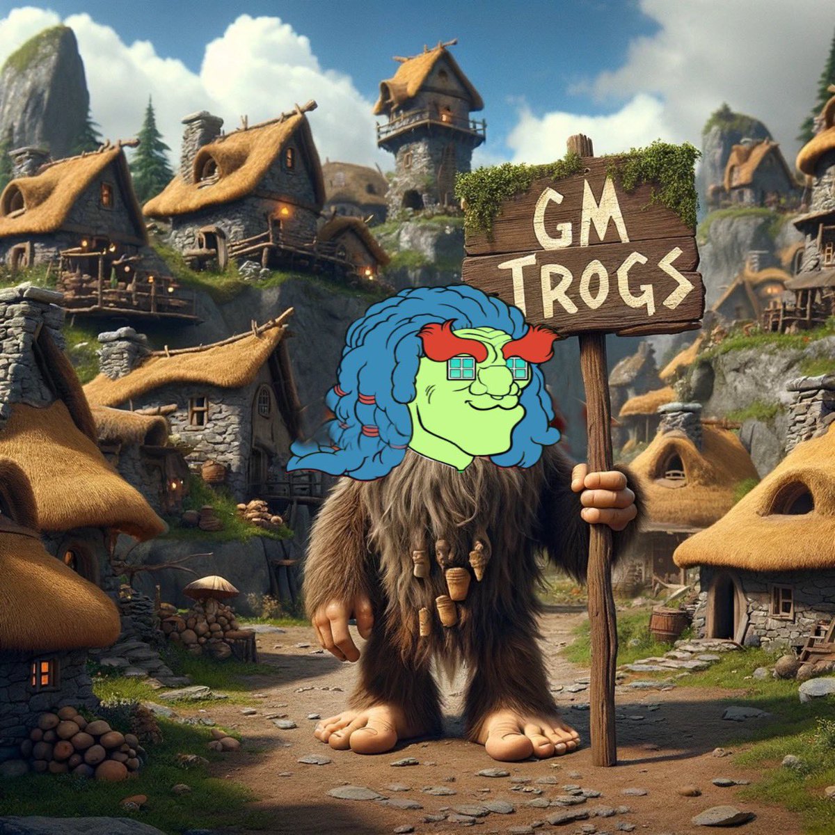 trogevolution's tweet image. 🌄 Good Morning, Trogs! 🌞 

In the quiet dawn, our troglodyte Web3 village whispers stories of resilience and unity. 
As we greet the morning, let&apos;s remember the strength we find in our roots and each other. 

Trogs – together, we thrive. #TrogEvolution 
#TroglodyteSociety