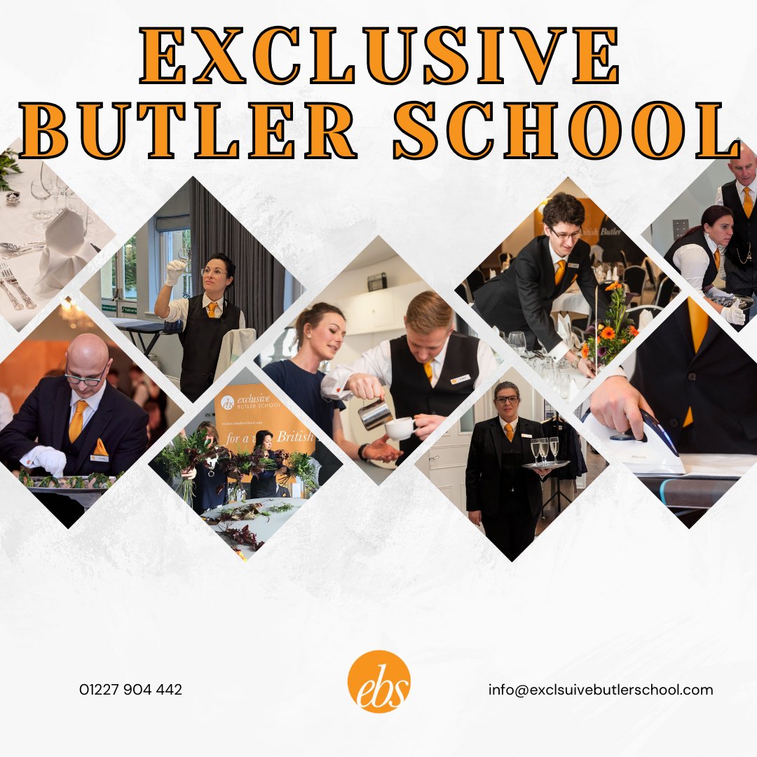 We offer three different Butler and Housekeeping Training Programmes. If you're interested in either our 2-week, 2-day, Bespoke Butler courses or our Housekeeping course get in contact for more information! info@exclsuivebutlerschool.com #butler #ebs #training #housekeeping