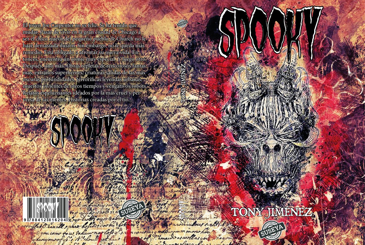 Portada completa y sinopsis de "Spooky", mi nuevo libro de terror.

Próximamente, en Suseya Ediciones.
<a href="/Suseyaediciones/">Suseya ediciones</a>