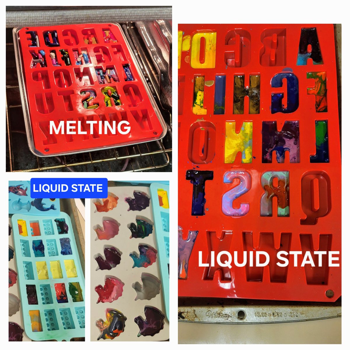 Grade 2's learning about solids and liquids. Melting crayons into different shapes... a fun way to learn about changes of matter...from solid to liquid and back to a solid! <a href="/Cassandra_PS/">Cassandra PS</a> <a href="/LC2_TDSB/">Learning Centre 2</a> @LN10Alvarez