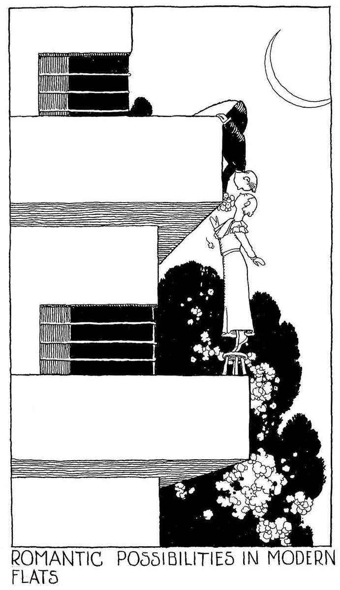 Romantic Possibilities in Modern Flats (1936) - #WilliamHeathRobinson

✨❤️