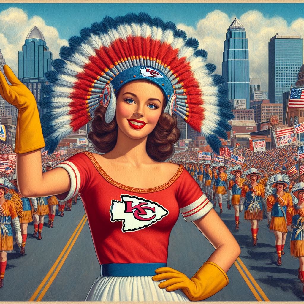 Chiefs Super Bowl Parade
#Chiefs #ChiefsKingdom
#SuperBowl #SuperBowlLVIII 
#KansasCityChiefs #KansasCity 
#Parade #SuperBowlParade #AIart