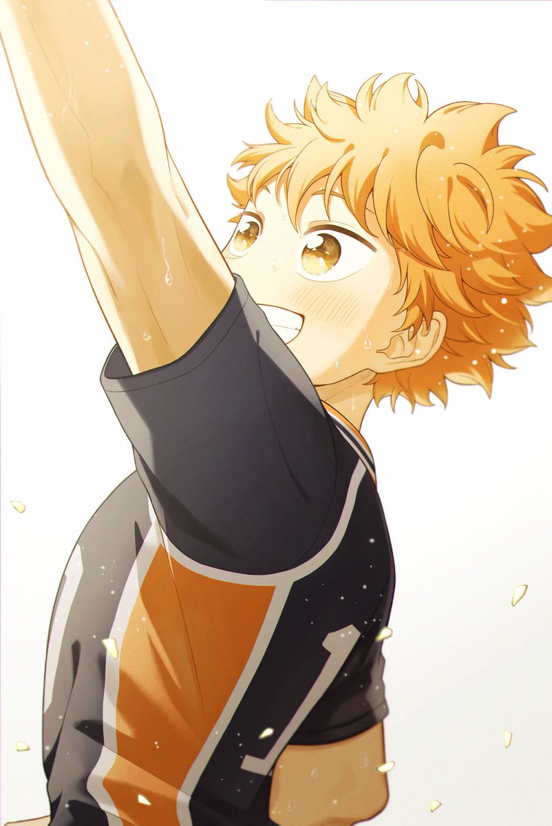 1boy male focus volleyball uniform sportswear smile solo arm up  illustration images