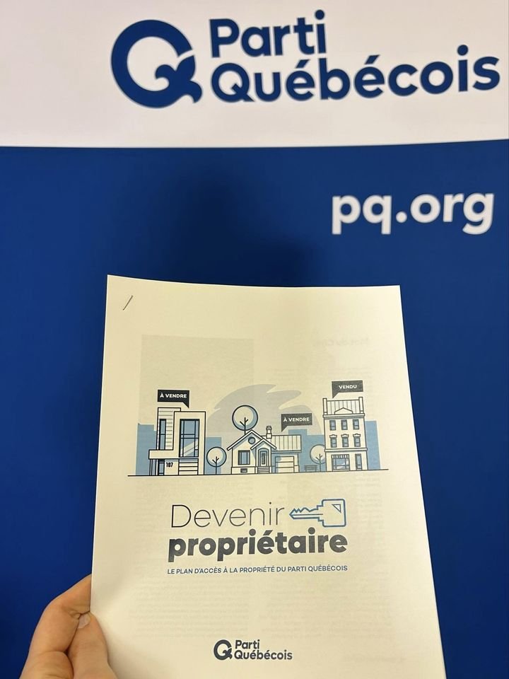 LE PQ PROPOSE UN PLAN D’ACCÈS À LA PROPRIÉTÉ POUR METTRE FIN À UNE INIQUITÉ INTERGÉNÉRATIONNELLE HISTORIQUE Aujourd’hui, j’étais très fier, avec Méganne et Joël, de déposer notre plan pour l’accès à la propriété qui s’intitule « devenir propriétaire ». Comme on vous l’a dit à