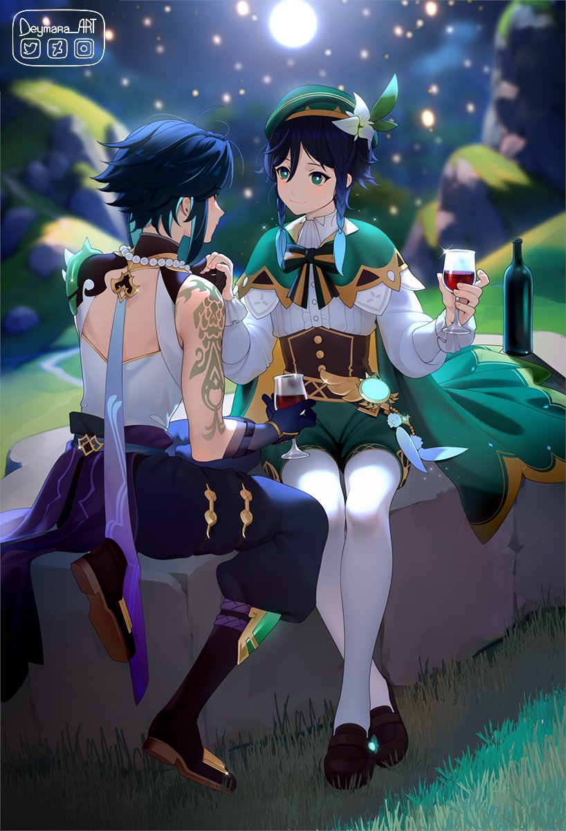 Do you think Venti secretly visited Xiao this time for the Lantern Festival?❤️😉

#Xiaoven #GenshinImpact