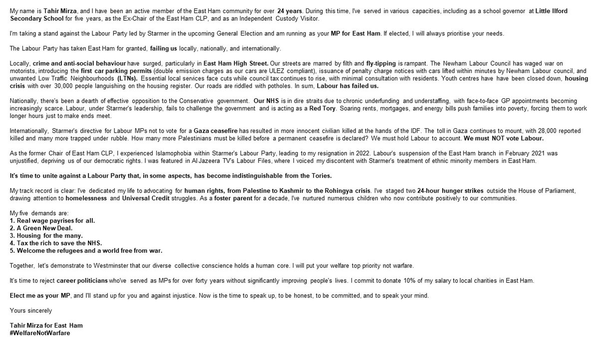 TahirMirza 4 East Ham tweet media