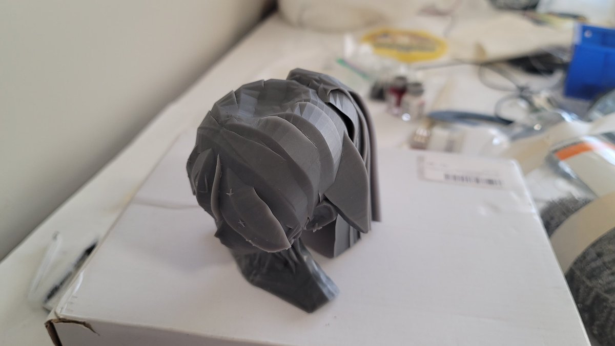 Channel update: been working on a project where we make Bao’s debt into a candle and  streaming the process. Here is the printed  3D model from last stream. Next stream will be making a silicon mold with the model.