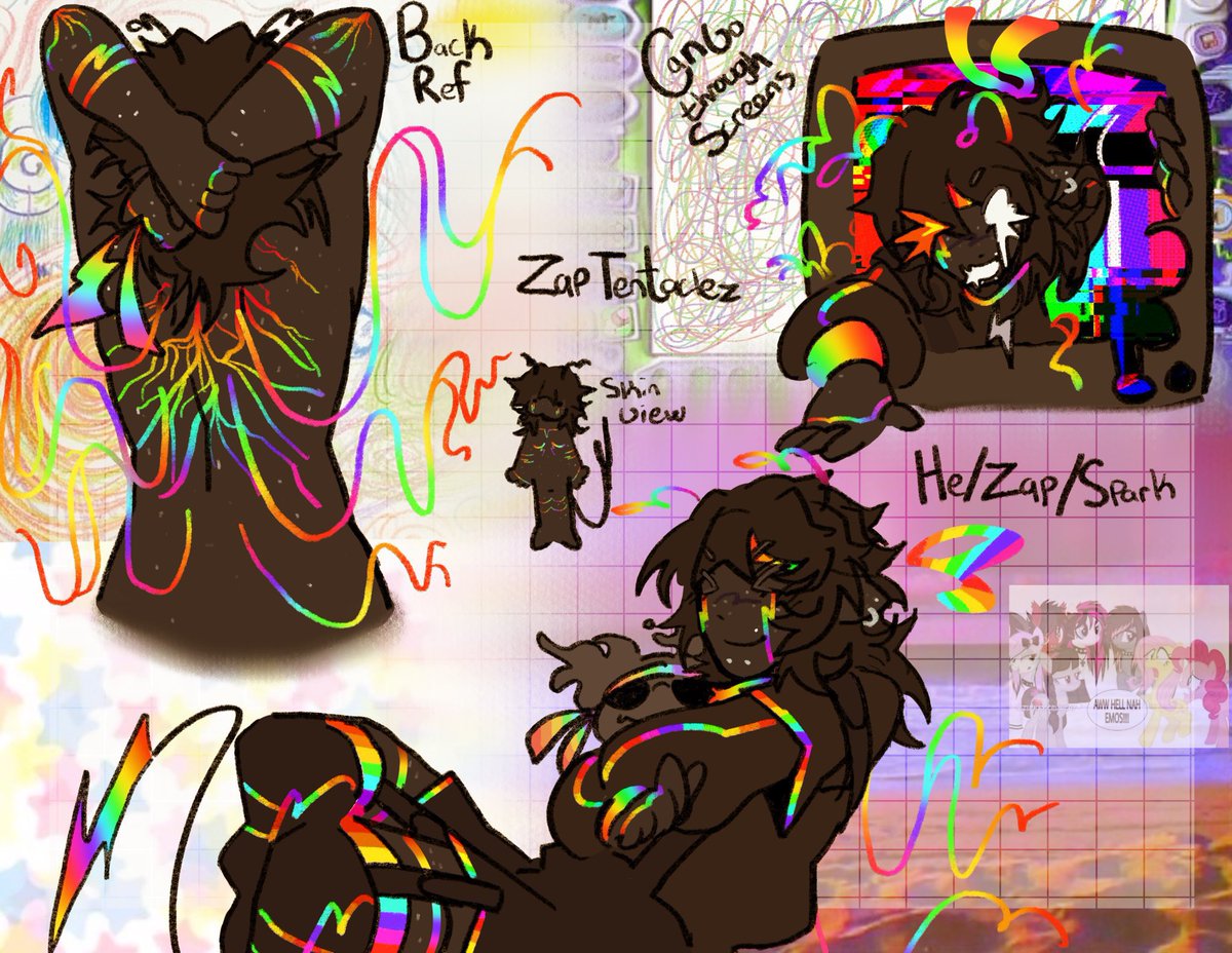 i feel bad tjat i havent been drawing any rendered stuff so heres a spoke hc design ref i did 4 sumfin :•3 

hes my favorit. if u couldn’t tel.l. the litl guy.