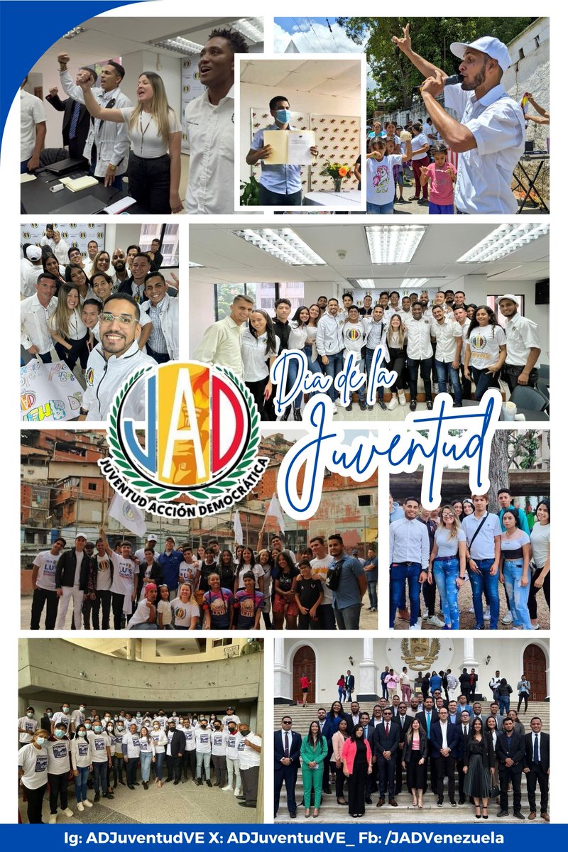 Juventud Trabajadora, estudiante, profesional, campesina, deportista, guerrera, defensora de la democracia pero sobre todo el HOY y el MAÑANA de nuestro PAÍS, a tí, desde la JAD VENEZUELA te aplaudimos y conmemoramos este día en honor a los 210 años de la Batalla de la Victoria🇻🇪