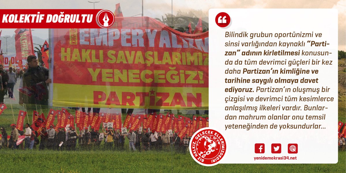 Yerel Seçimlerde Tavrımız!

🔻"Yürütülen ittifak çalışmaları, aday tartışmaları, kayyım tehlikesini bertaraf etmeye dair ‘taktik’ yaklaşımlar, ‘halkçı belediyecilik’ argümanları vs. nihayetinde aracın amaçlaştığı bir pragmatizme işaret etmektedir.”

yenidemokrasi34.net/yerel-secimler…