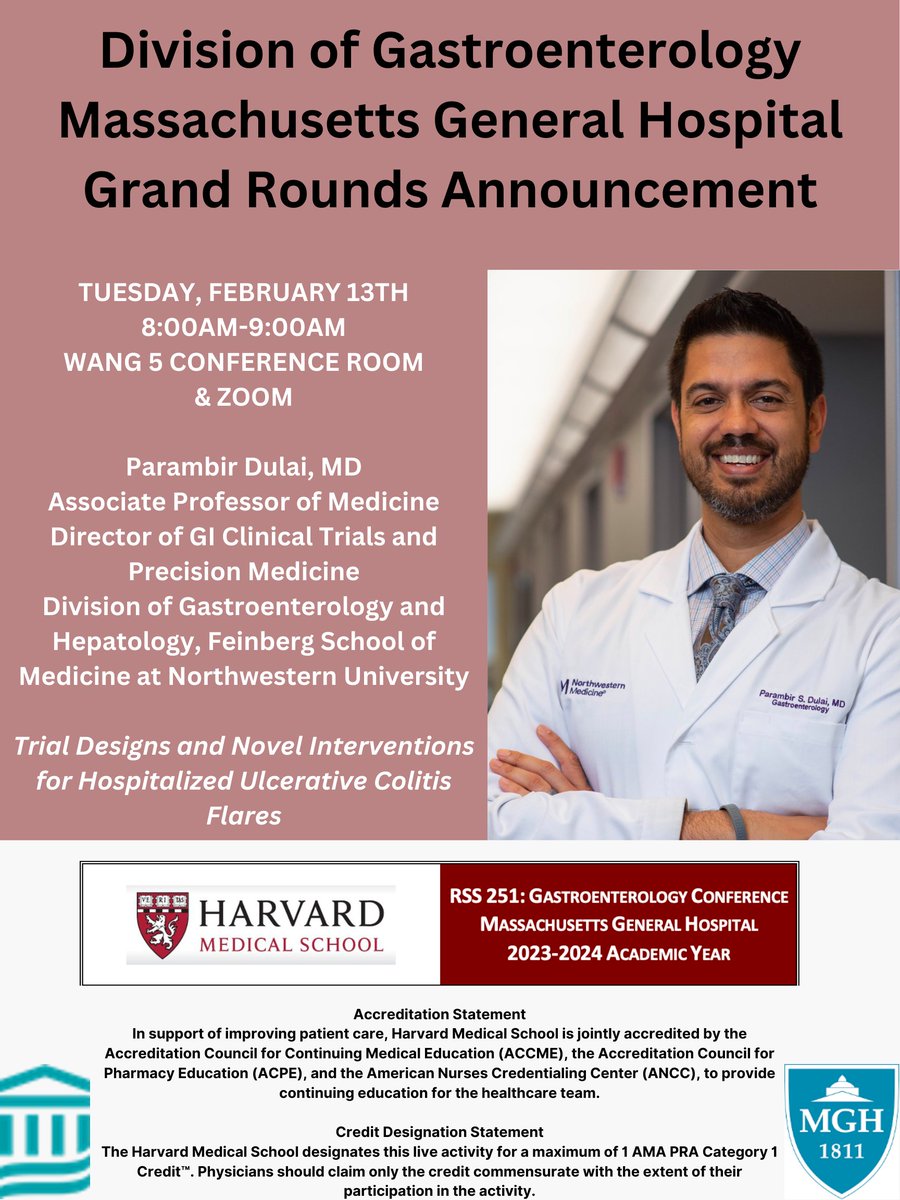 We are looking forward to @PDulaiMD speaking at tomorrow's grand rounds!