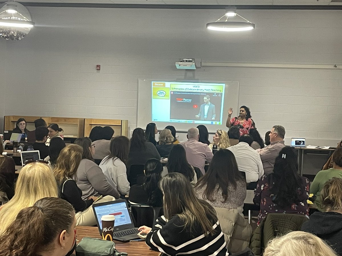StPaulCSS1's tweet image. Our Mississauga East Family of Schools elementary teachers and secondary #Math leads engaged in professional learning this morning.#MathPLC  #CurriculumFidelity #ThinkingClassrooms #MathConfidence #ProblemSolving #MathIsFun #Collaboration @DPCDSBSchools