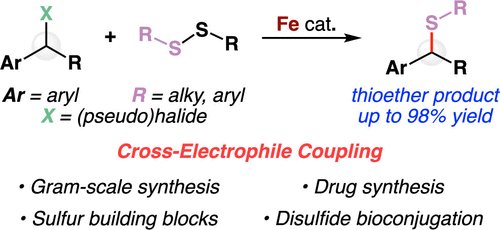 !! Our group's first publication is now available in the J. Am. Chem. Soc.! We developed a scalable, iron-catalyzed cross-electrophile coupling and used it in a number of applications! We sincerely thank reviewers for strengthening our report. Please join me in congratulating…