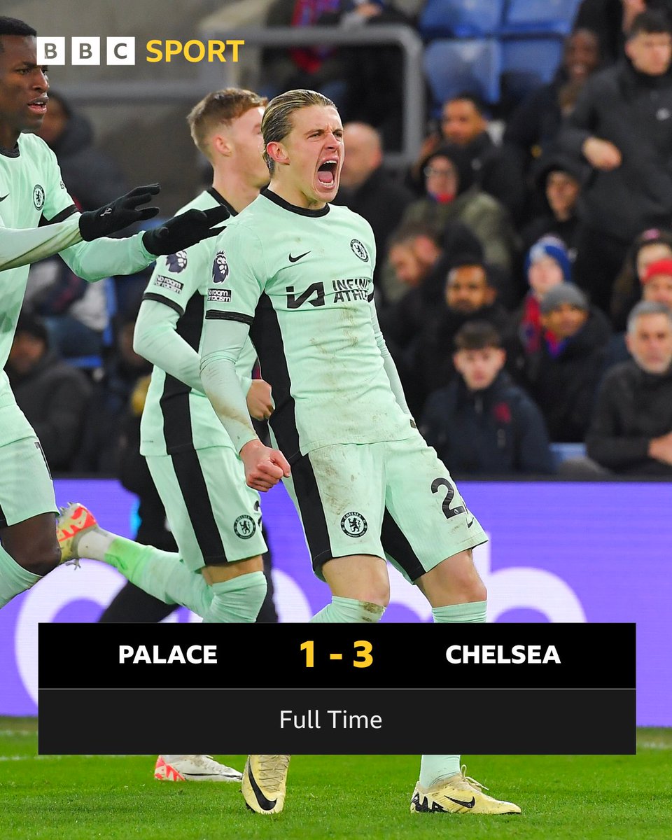 What a turnaround from Chelsea!

#BBCFootball #CRYCHE