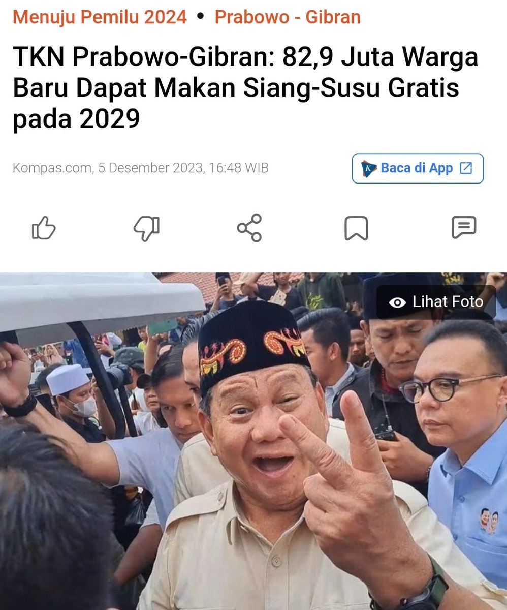 Lah, 2029 kan sudah pilpres lagi. Trus selama ini koar² makan siang gratis buat apa dong? 😂

nasional.kompas.com/read/2023/12/0…