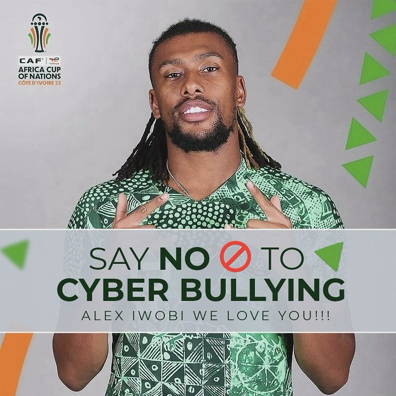 NwadiUso's tweet photo. Thanks for all you Alex @alexiwobi . We love you so much Champ.
#saynotocyberbullying
#iwobi #nkunku #Conorgalagher #Napoli #SuperBowl https://t.co/WAnVUMMdly