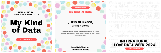 LoveDataWeek's tweet image. Happy #LoveDataWeek! Celebrate with our toolkit full of free resources designed for Love Data Week. Use the "Social Media Posts" resources at: myumi.ch/7PjRj to create engaging content related to Love Data Week.

#LoveData24