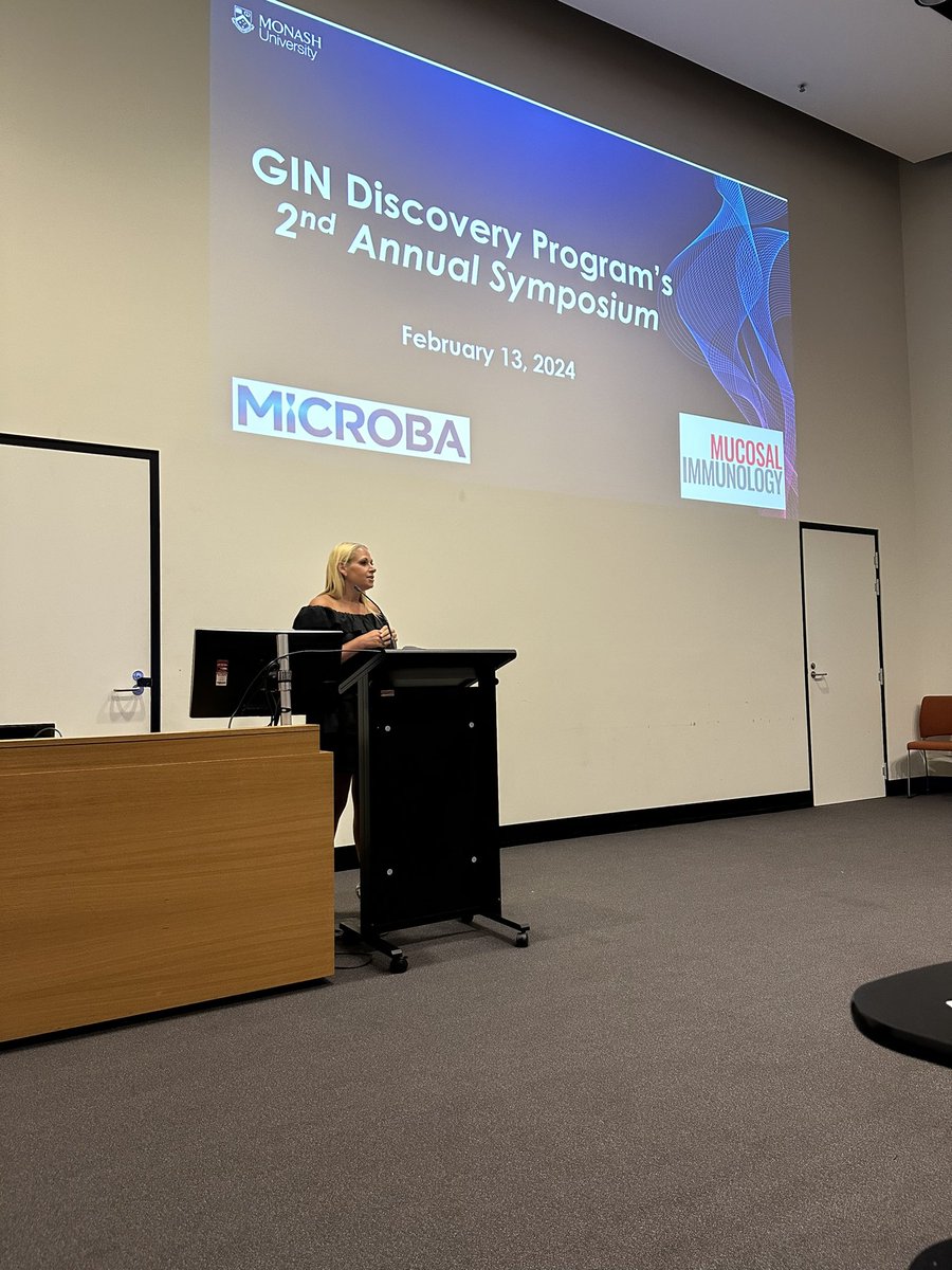 Kicking off our 2nd Annual GIN Discovery Program Symposium with opening remarks from @richelle_ndopl #GINSymposium2024