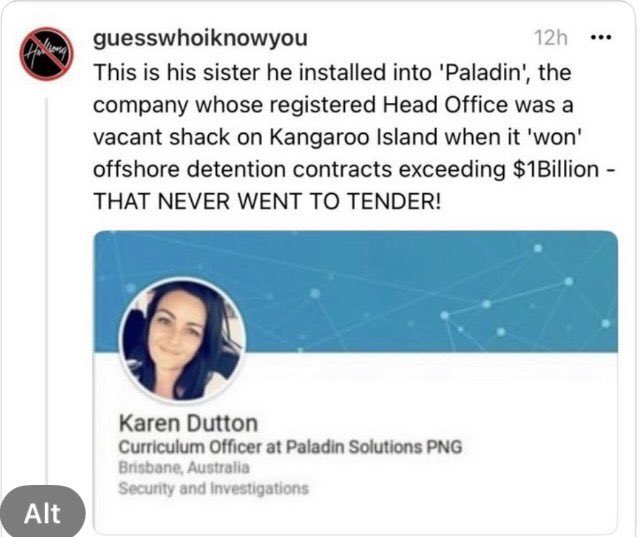 Loretta17542082's tweet image. #PaladinPete where’s the money 💰 @PeterDutton_MP