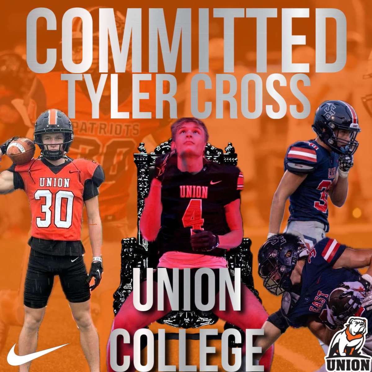 I have been blessed with the opportunity to continue my athletic and academic career at <a href="/UnionBulldogFB/">Union Football</a> can’t wait to see what the next 4 years hold thank you <a href="/CoachKi33UC/">Jeremiah Mckibben</a> and <a href="/CoachDonahue64/">James B. Donahue</a> for the great visit and talks.
<a href="/stanbedwell/">Stan Bedwell</a> <a href="/One11Recruiting/">One11 Recruiting</a> <a href="/Gsensabaugh43/">Gerald Sensabaugh</a> <a href="/CSmithScout/">Chris Smith</a>