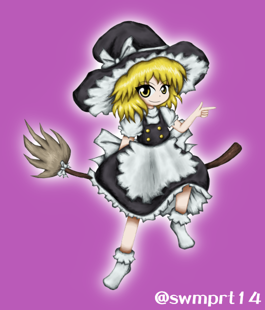 Marisa Kirisame in JynX style #Len_en_art #touhou #touhouproject