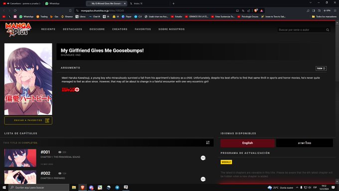 Nice Manga ! My Girlfriend Gives Me Goosebumps https://t.co/akhvMfp5k4