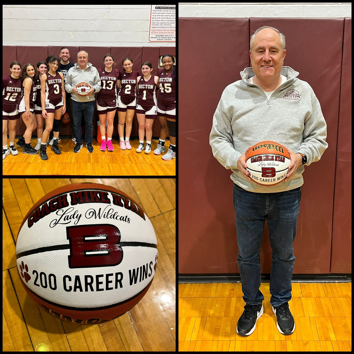 Congratulations Coach Ryan 👏👏👏<a href="/BectonHS/">Becton Regional High School</a> 🐾#LadyWildcats  2🏀🏀WINS!!! 🅱️ #BectonsBest <a href="/VarsityAces/">Varsity Aces</a> <a href="/NJICathletics/">NJIC</a>