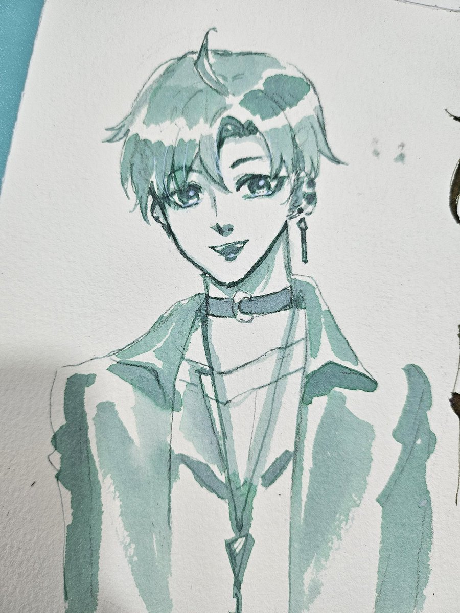 defragments's tweet photo. #我嗑了对家x我的cp #ismm Wei Yanzi fp ink (goryeo celadon) art https://t.co/bPmuyLAFrp