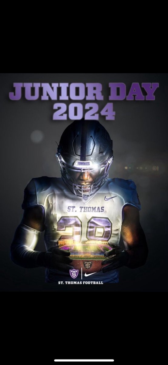 Thank you <a href="/CoachKubacki/">Mark Kubacki</a> and <a href="/UST_Football/">St. Thomas Football</a> for the Junior day invite!