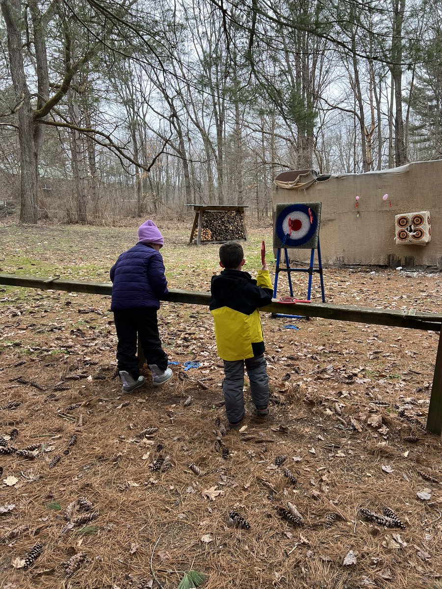 On the 100th day of school… we went to Camp Talooli! We built rockets, went on a hike, made French fries and smores by the fire, and did some ax throwing!  Big thanks to @CampTalooli 🏕️🔥🪵