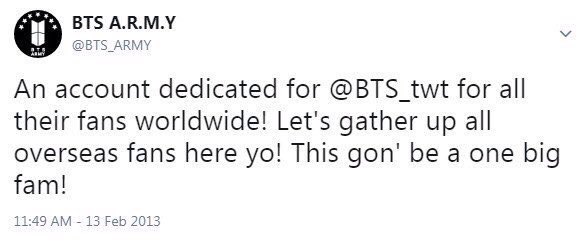 BTS_ARMY's tweet photo. 130213-240213 Today marks this account’s 11th year anniversary dedicated for #BTS #방탄소년단 @BTS_twt @bts_bighit Thanks to all &amp; to those who have been with us since the start! Much love! Cheers to many more years to come! 💜💜💜💜💜💜💜-frm #BTSARMYCrew https://t.co/DcgQIuYYS3