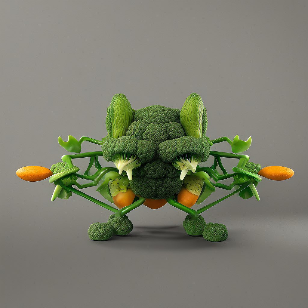 jimmygunawanapp's tweet photo. Random Mecha Robot Generator Using SDXL Depth and Blender Boxes. #SDXL #ControlNet #DrawThingsAI
Random Mecha Robot , Healthy Green Vegies Style https://t.co/Vmc1zlUGrB