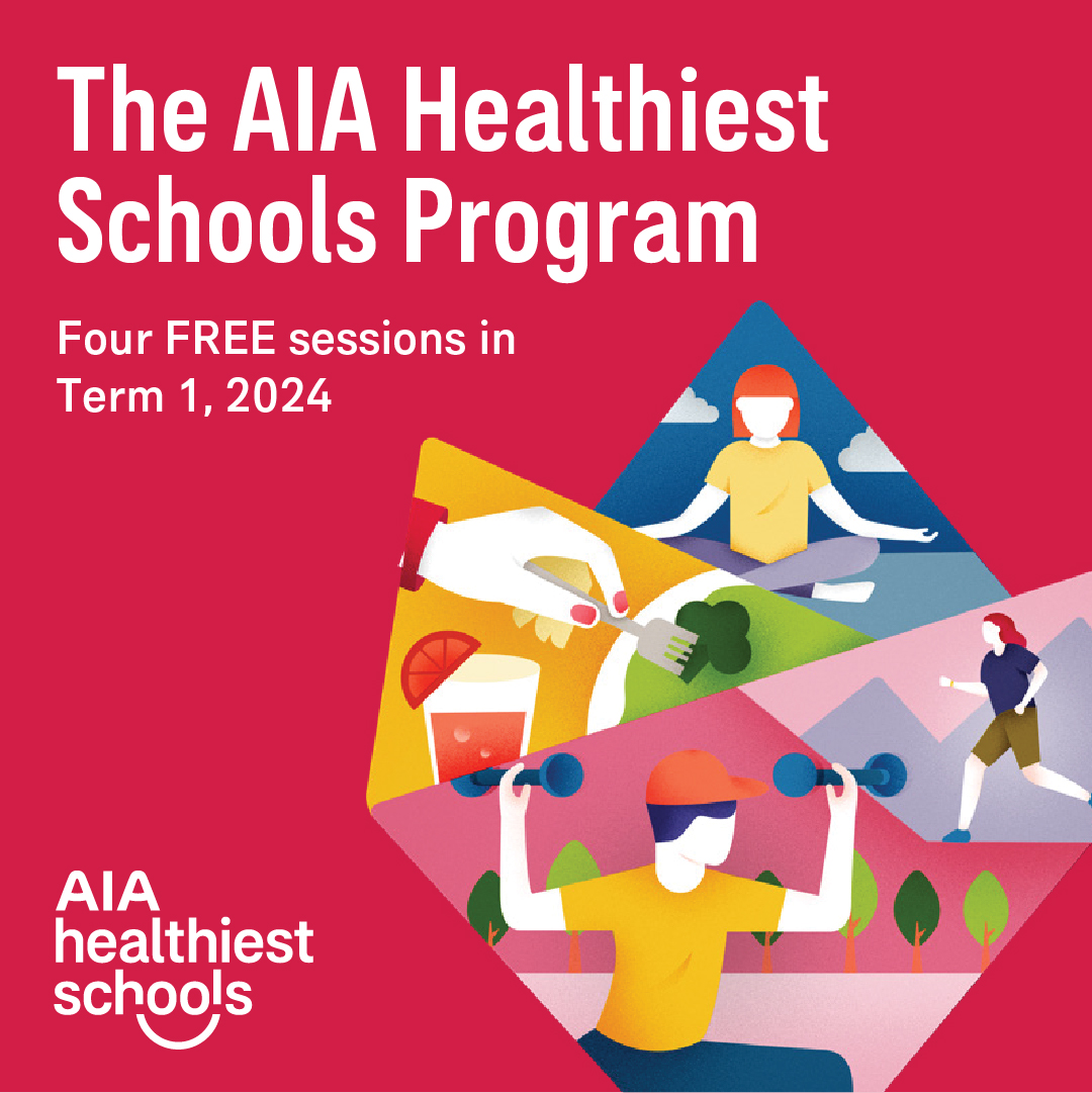 Just one week left! Join our Year 2 - 6 <a href="/AIAGroupLimited/">AIA Group</a> Healthiest Schools Program Virtual Classrooms! Free 45-min sessions on Health, Sustainability, Mental Wellbeing, Healthy Eating, and Active Lifestyles. Book your class in now!  ➡ bit.ly/3u13Y3q
