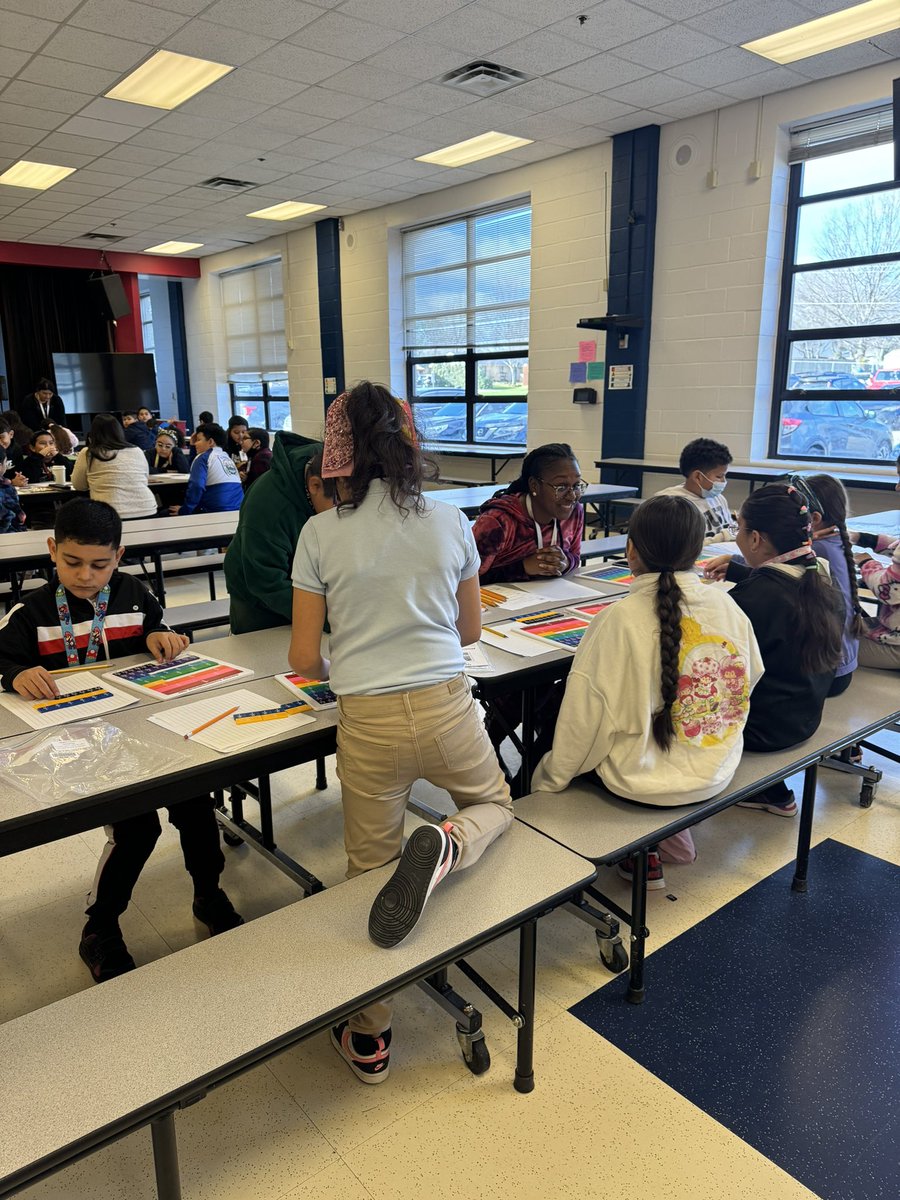 Today @JocelynTeaches @mscastillo105 Mrs. Parker and I tackled small groups in the cafeteria. Loveee seeing teachers and leadership working together for students!! 🥹🫶🏾 @ASJohnston1