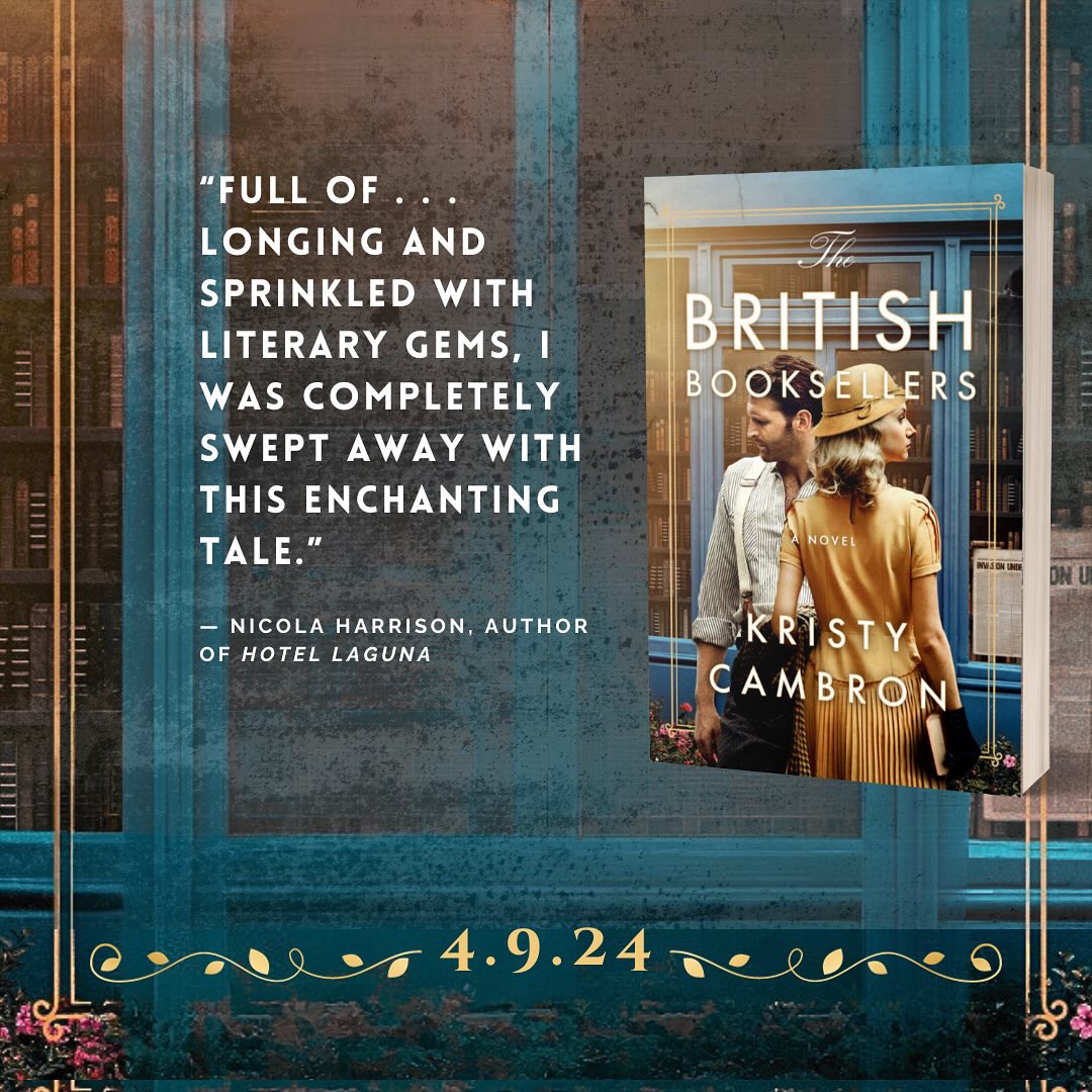 I just finished a #NetGalley copy of  #TheBritishBooksellers and absolutely loved it! Thank you @KCambronAuthor for this amazing story, I preordered my own copy for my keeper shelf today! amazon.com/British-Bookse…